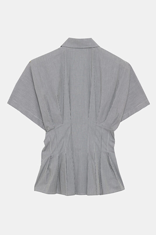 Black Striped Women's Shirt 2