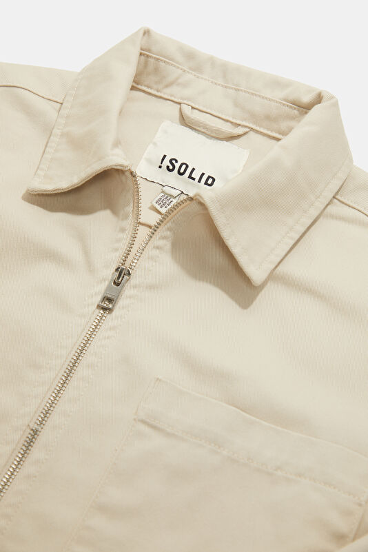 Cream Zip-Up Men's Jacket 3