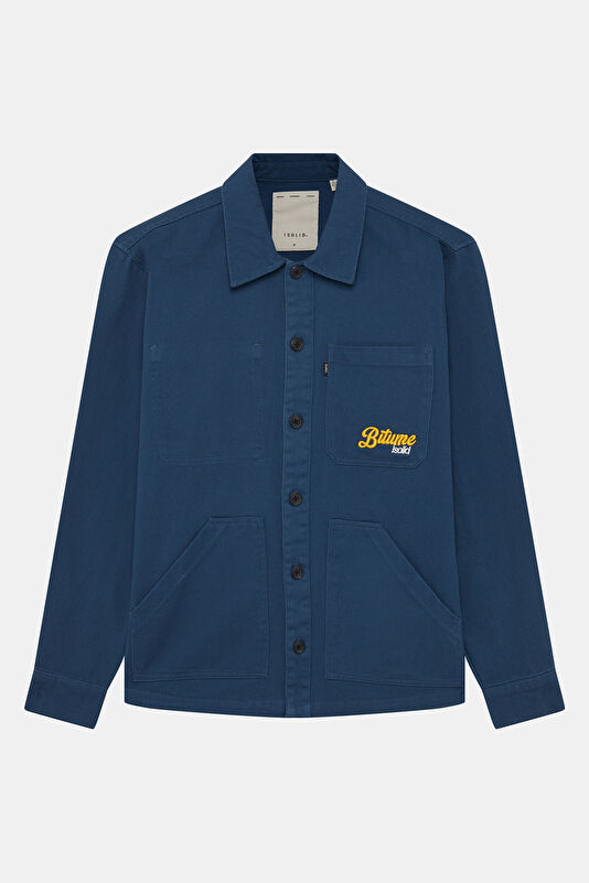 Blue Buttoned Men's Jacket 4