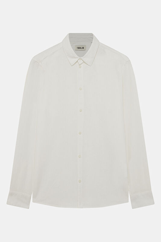 Relax Fit White Men's Shirt