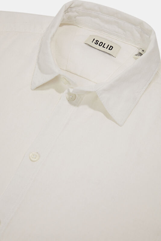 Relax Fit White Men's Shirt 3
