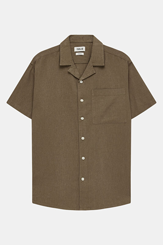 Coffee Resort Collar Men's Shirt