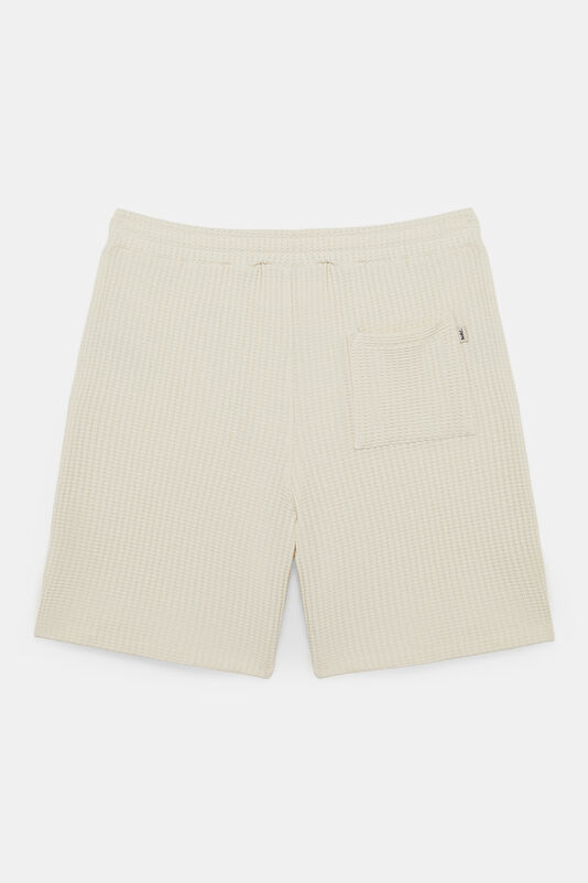 Ecru Cotton Elastane Men's Shorts 2