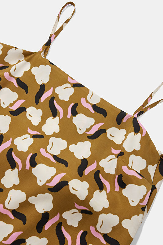 Beige Patterned Women's Dress 3