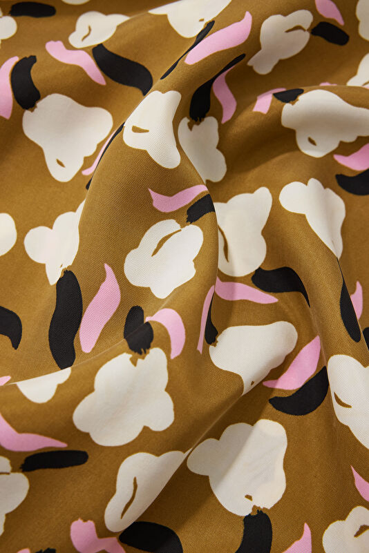 Beige Patterned Women's Dress 4