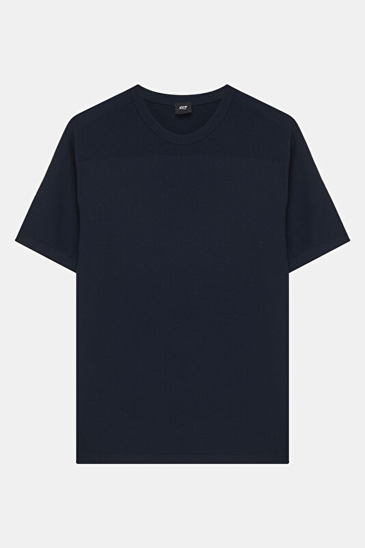 Petrol Bisiklet Yaka Erkek T-Shirt