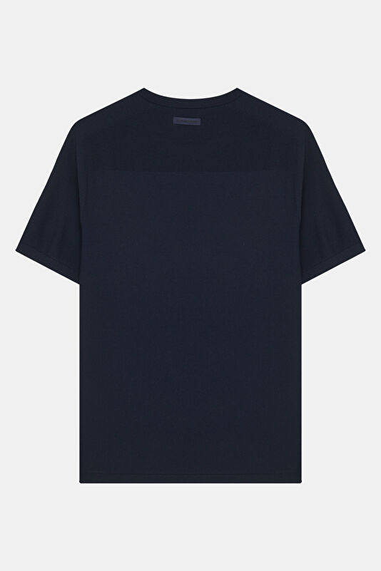 Petrol Bisiklet Yaka Erkek T-Shirt 2