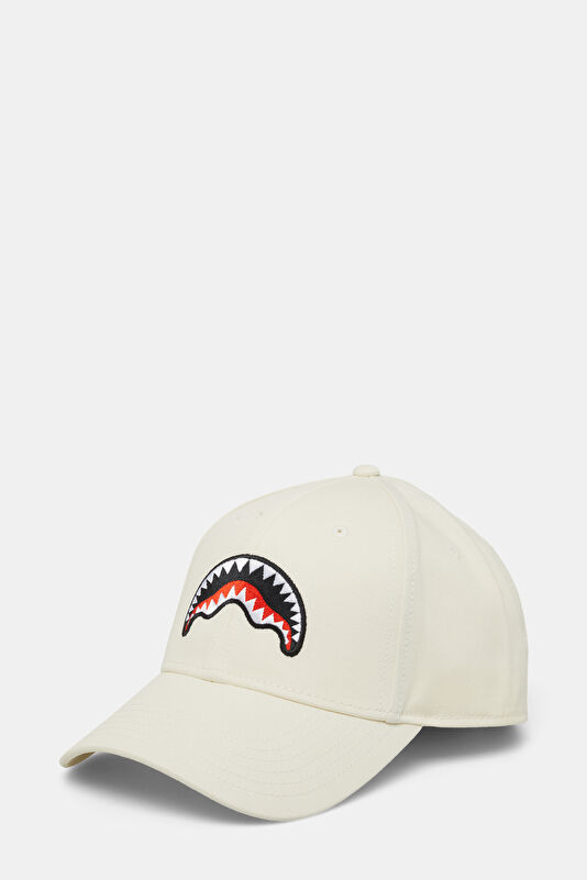 Cream Embroidered Men's Hat