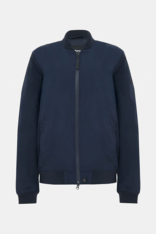 Navy Blue Zip-Up Men's Jacket