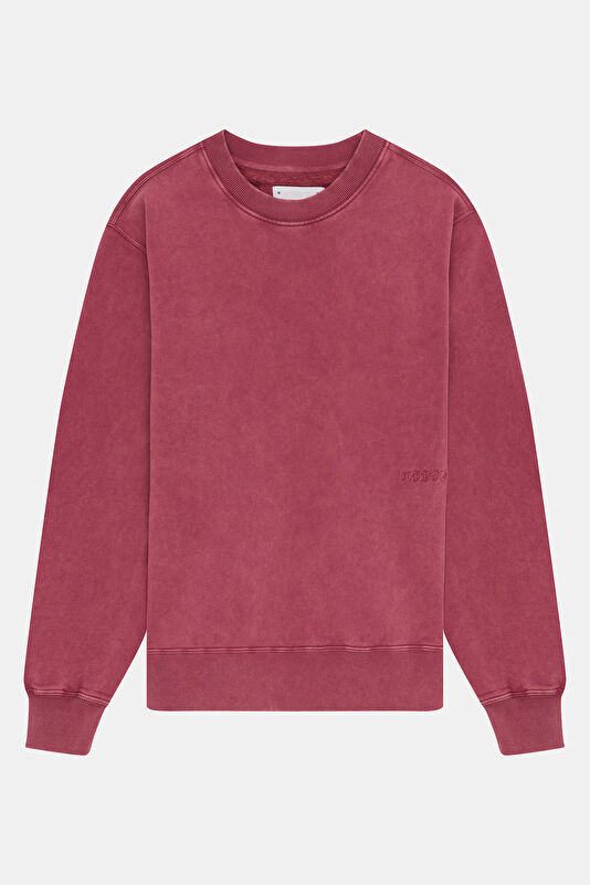 Pink Relax Fit Crew Neck Men's Sweatshirt