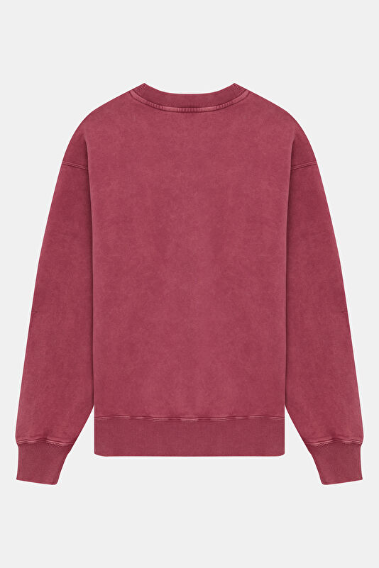 Pink Relax Fit Crew Neck Men's Sweatshirt 2