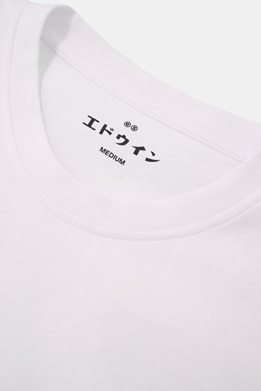 Relax Fit White Crew Neck Printed Men's T-Shirt 3