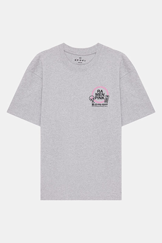 Relax Fit Gray Crew Neck Printed Men's T-Shirt