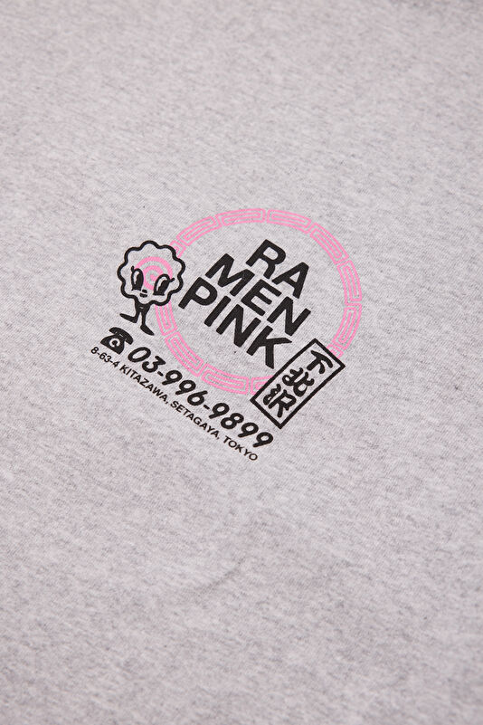 Relax Fit Gray Crew Neck Printed Men's T-Shirt 4