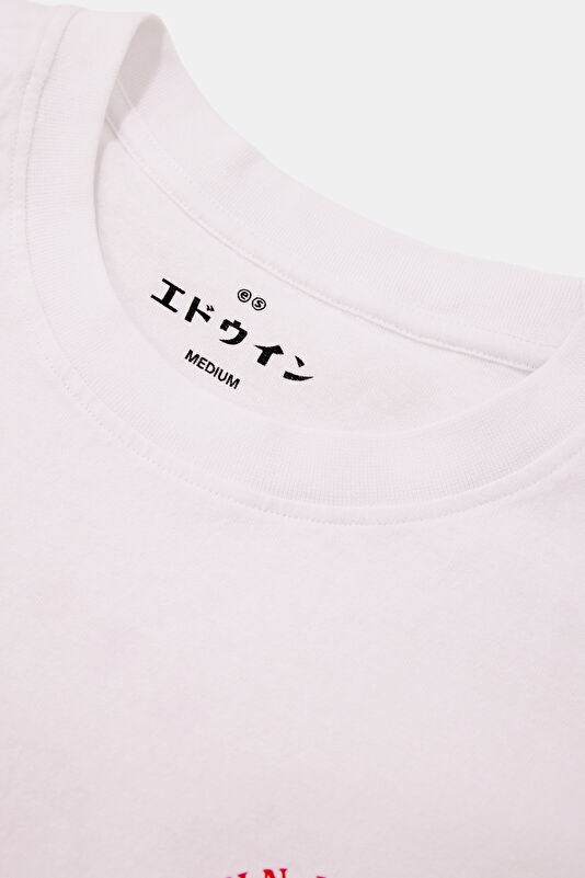 Relax Fit White Crew Neck Printed Men's T-Shirt 3