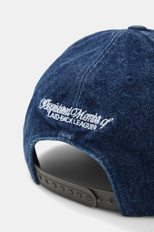 Indigo Embroidered Men's Hat 3