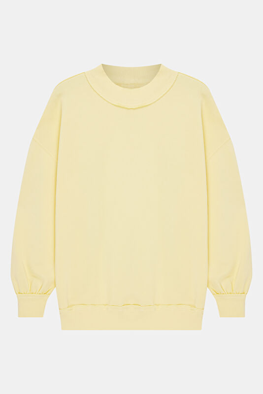 Açık Sarı Kadın Sweatshirt