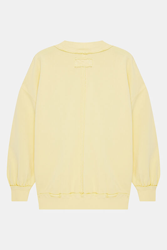 Açık Sarı Kadın Sweatshirt 2