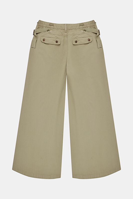 Vizon Wide Leg Kadın Pantolon 4