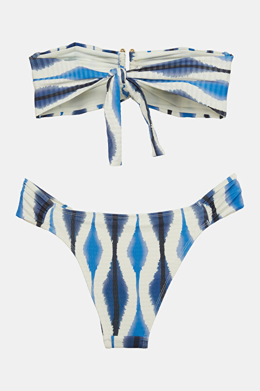 Black Patterned Women's Bikini 2