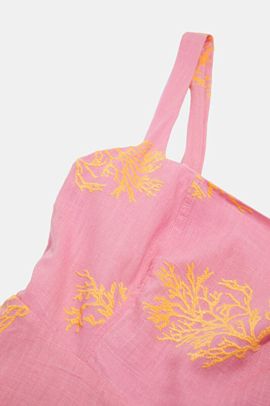 Yellow Patterned Women's Dress 3