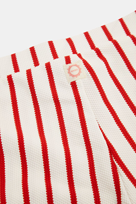 White Striped Women's Shorts 4