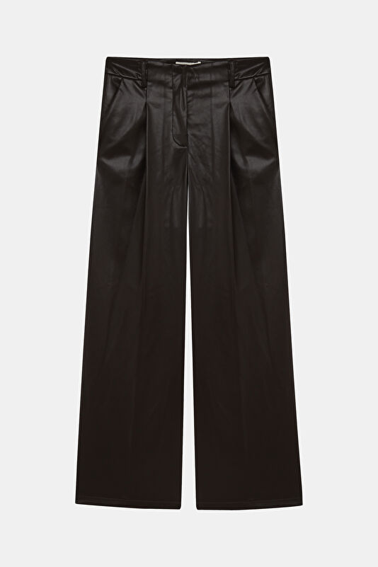 Dark Brown Wide Leg Pants