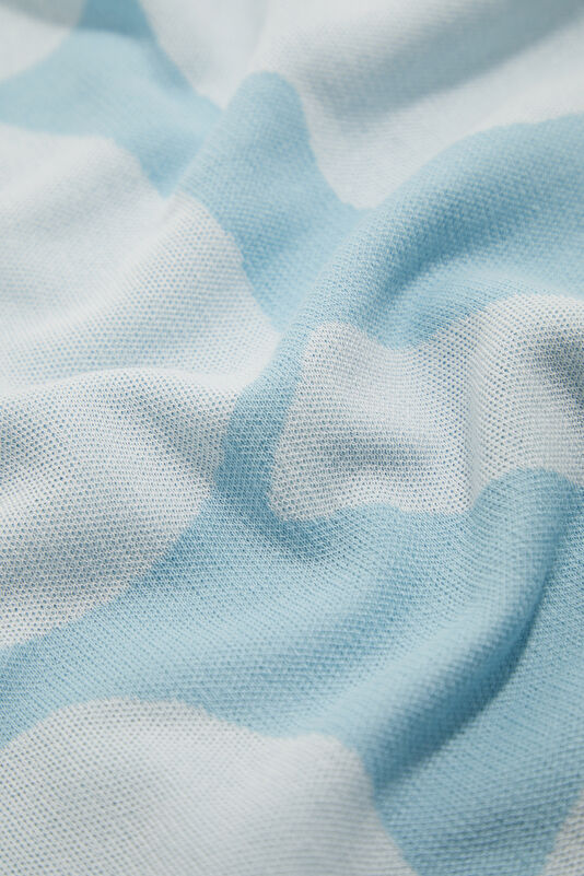 Light Blue Patterned Women's Blouse 4