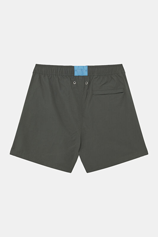 Dark Green Elasticated Men's Swimsuit 2