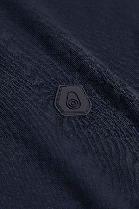Relax Fit Navy Polo Collar Men's T-Shirt 4