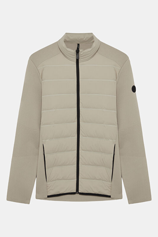 Beige Zip-Up Men's Jacket