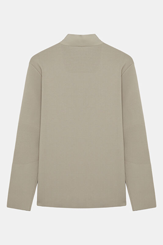 Beige Zip-Up Men's Jacket 2