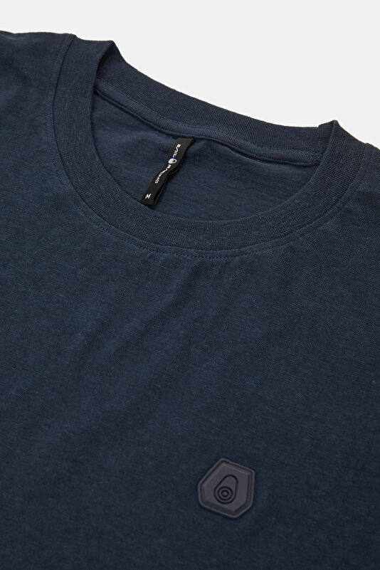 Relax Fit Navy Crew Neck Men's T-Shirt 3