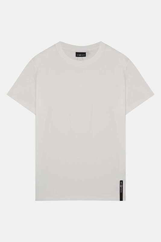 Relax Fit White Crew Neck Men's T-Shirt