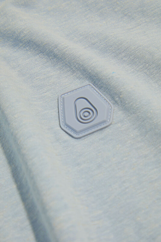 Relax Fit Light Blue Polo Neck Men's T-Shirt 4