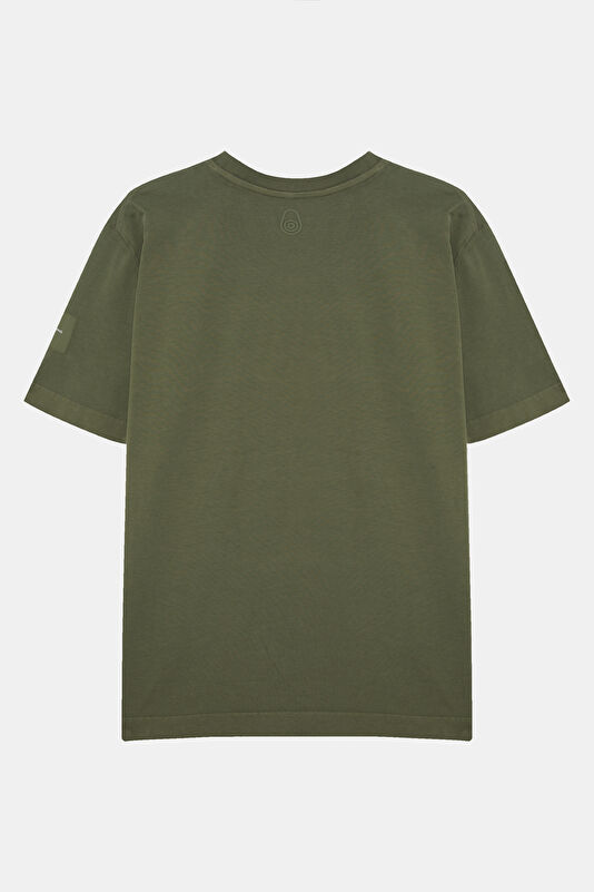 Relax Fit Green Crew Neck Men's T-Shirt 2