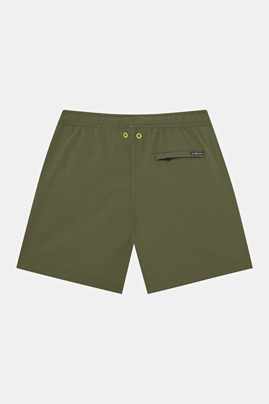 Khaki Elasticated Men's Swimsuit 2