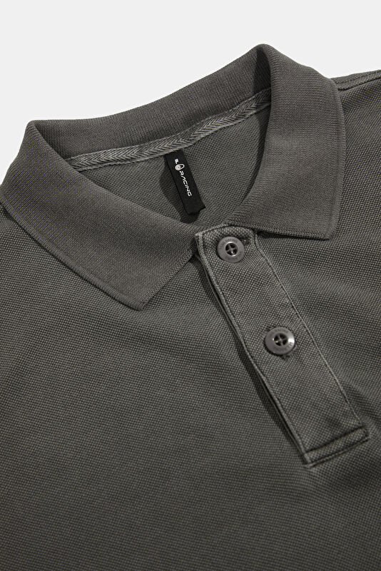 Relax Fit Gray Crew Neck Men's T-Shirt 3