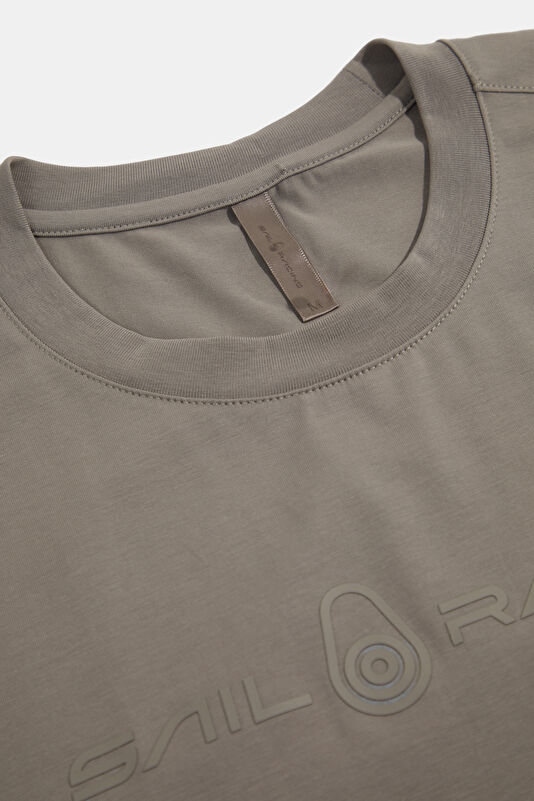 Relax Fit Beige Crew Neck Men's T-Shirt 3