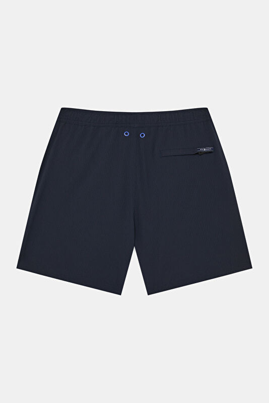 Navy Elastic Waist Men's Swimsuit 2