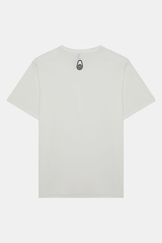 Relax Fit White Crew Neck Men's T-Shirt 2
