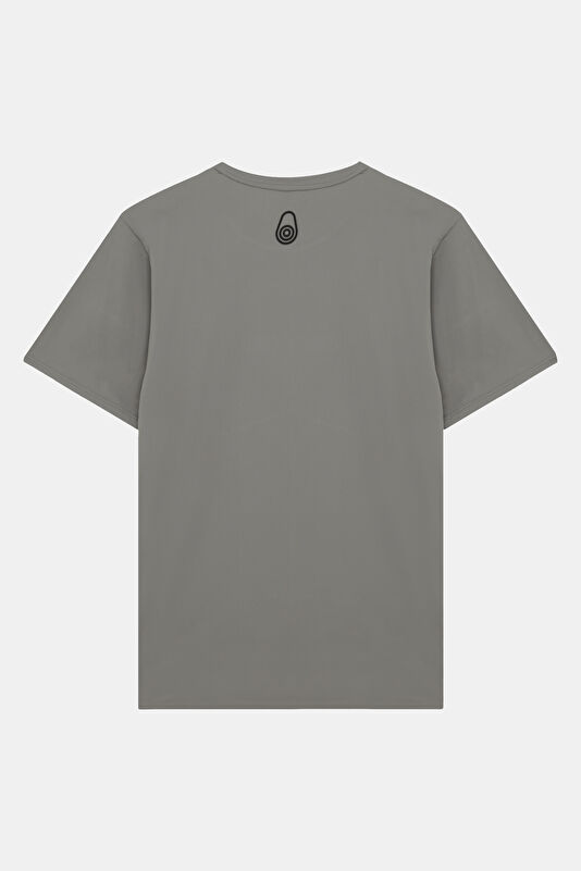 Relax Fit Grey Crew Neck Men's T-Shirt 2