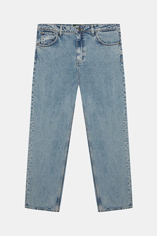 Relax Fit Indigo Straight Leg Men's Jeans