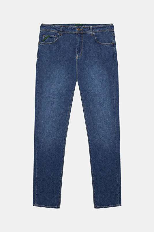 Relax Fit Indigo Slim Fit Cotton Elastane Men's Jeans