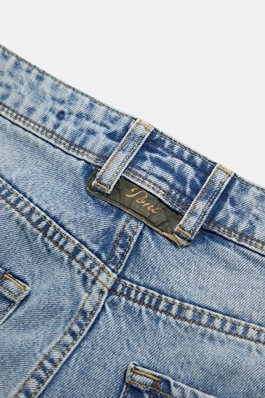 Relax Fit Indigo Straight Leg Men's Jeans 4
