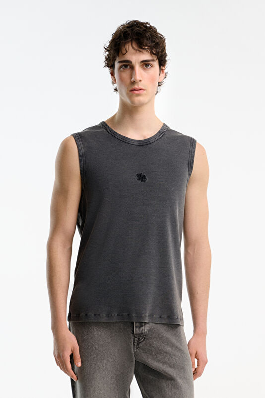Siyah Tank Erkek T-Shirt