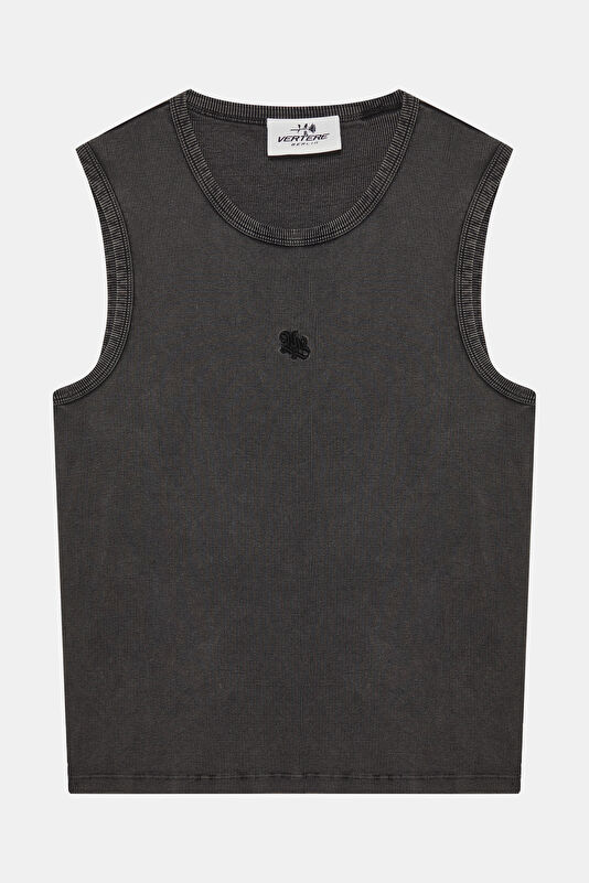 Siyah Tank Erkek T-Shirt 4