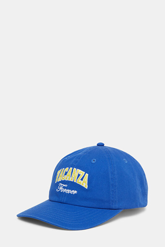 Mavi Nakışlı Şapka