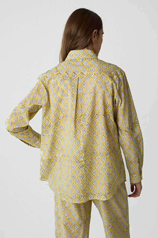 Multicolored Patterned Women's Shirt 2
