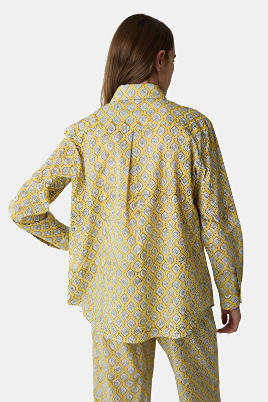 Multicolored Patterned Women's Shirt 2